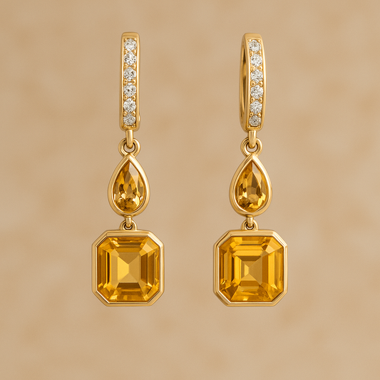 Aros-diamantes-citrino-oro-amarillo-18k-rose-joyas
