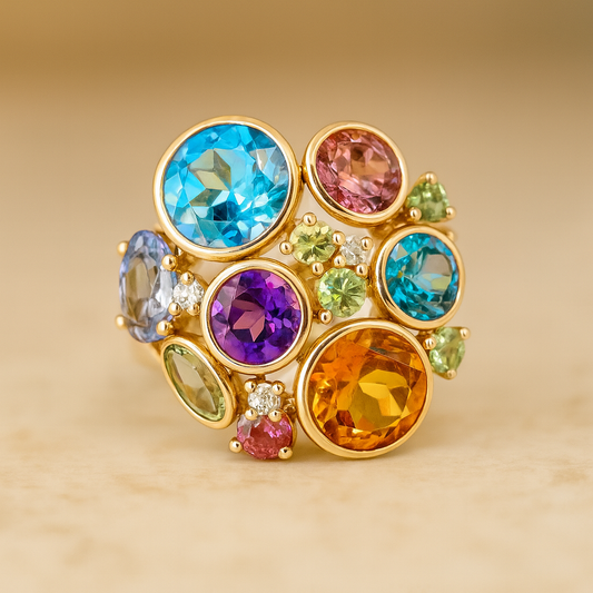 anillo-oro-amarillo-18k-guadí-citrino-topacios-amatista-peridoto-diamantes-rose-joyas