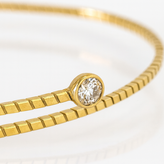 Brazalete Oro Capri doble