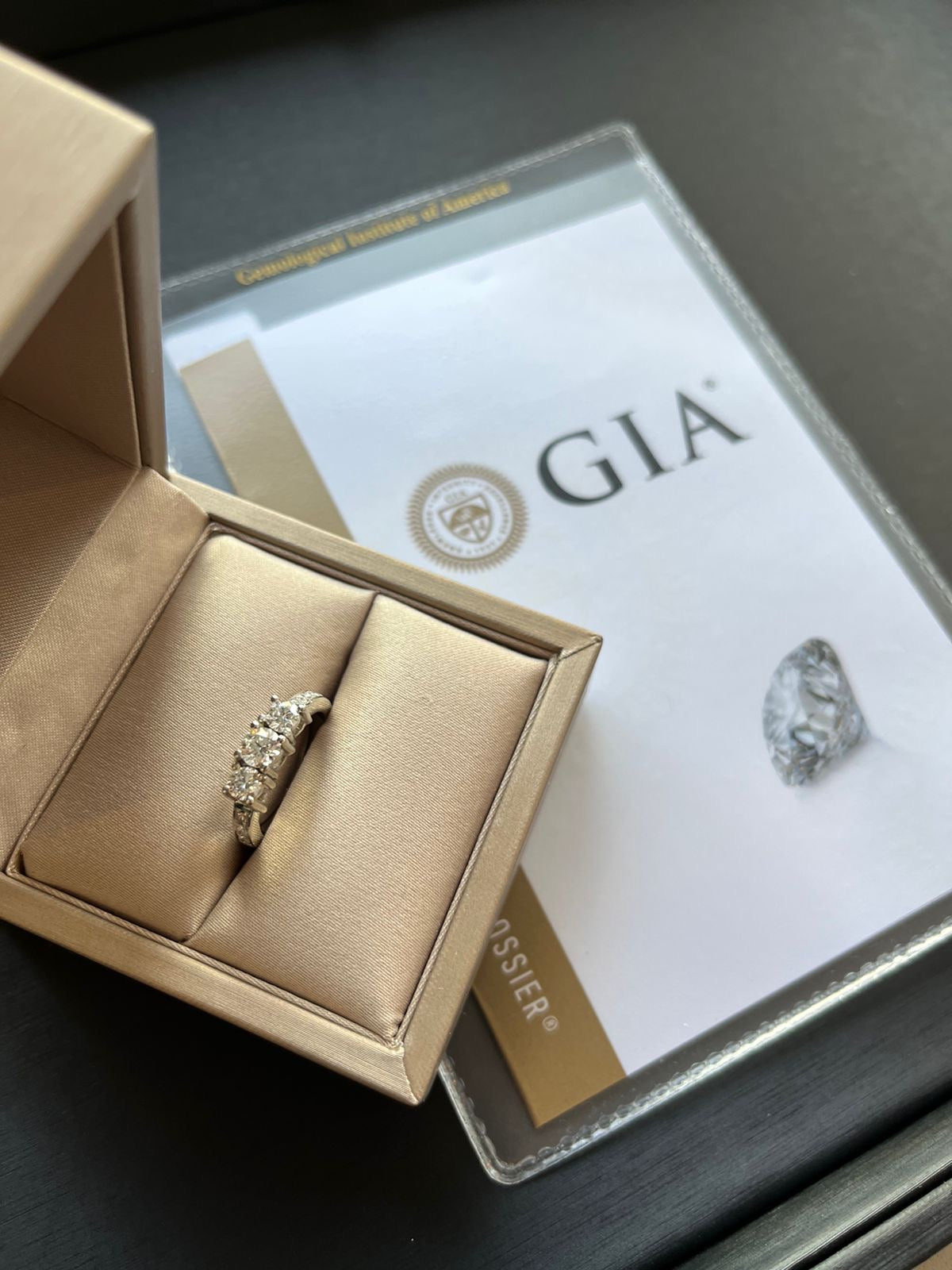 Anillo Tricillo de diamantes