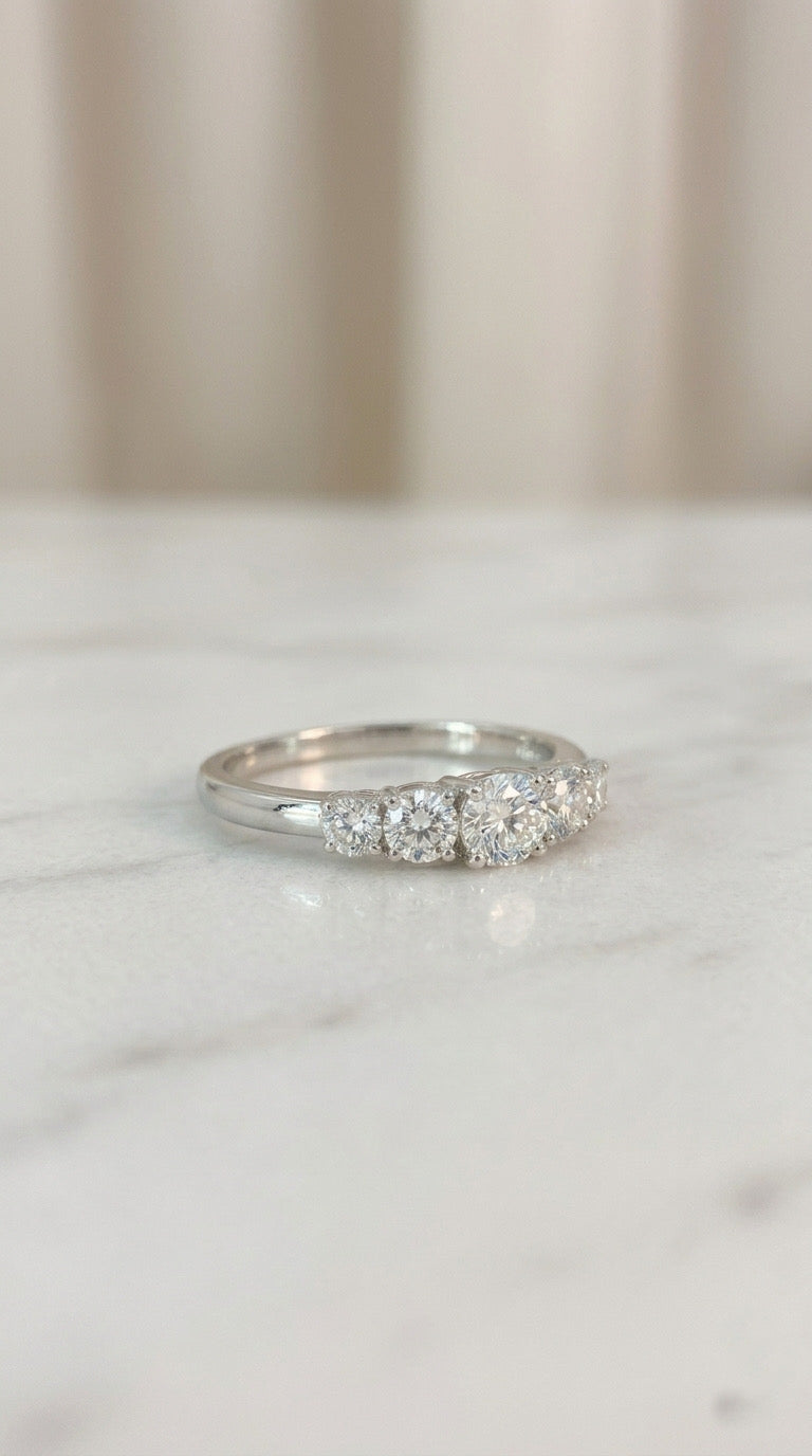 Anillo Quintillo Diamantes