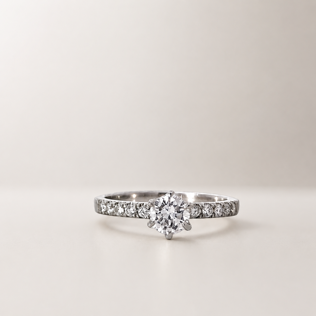 Anillo Compromiso Diamantes