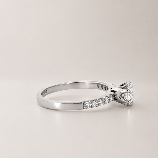Anillo Compromiso Diamantes