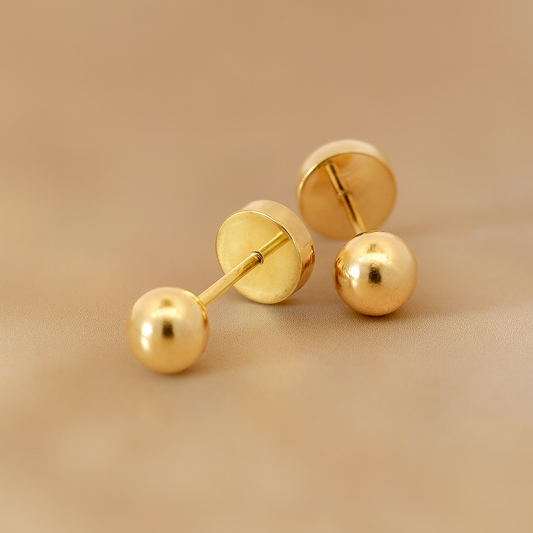 Aros Abridores Bolitas de Oro