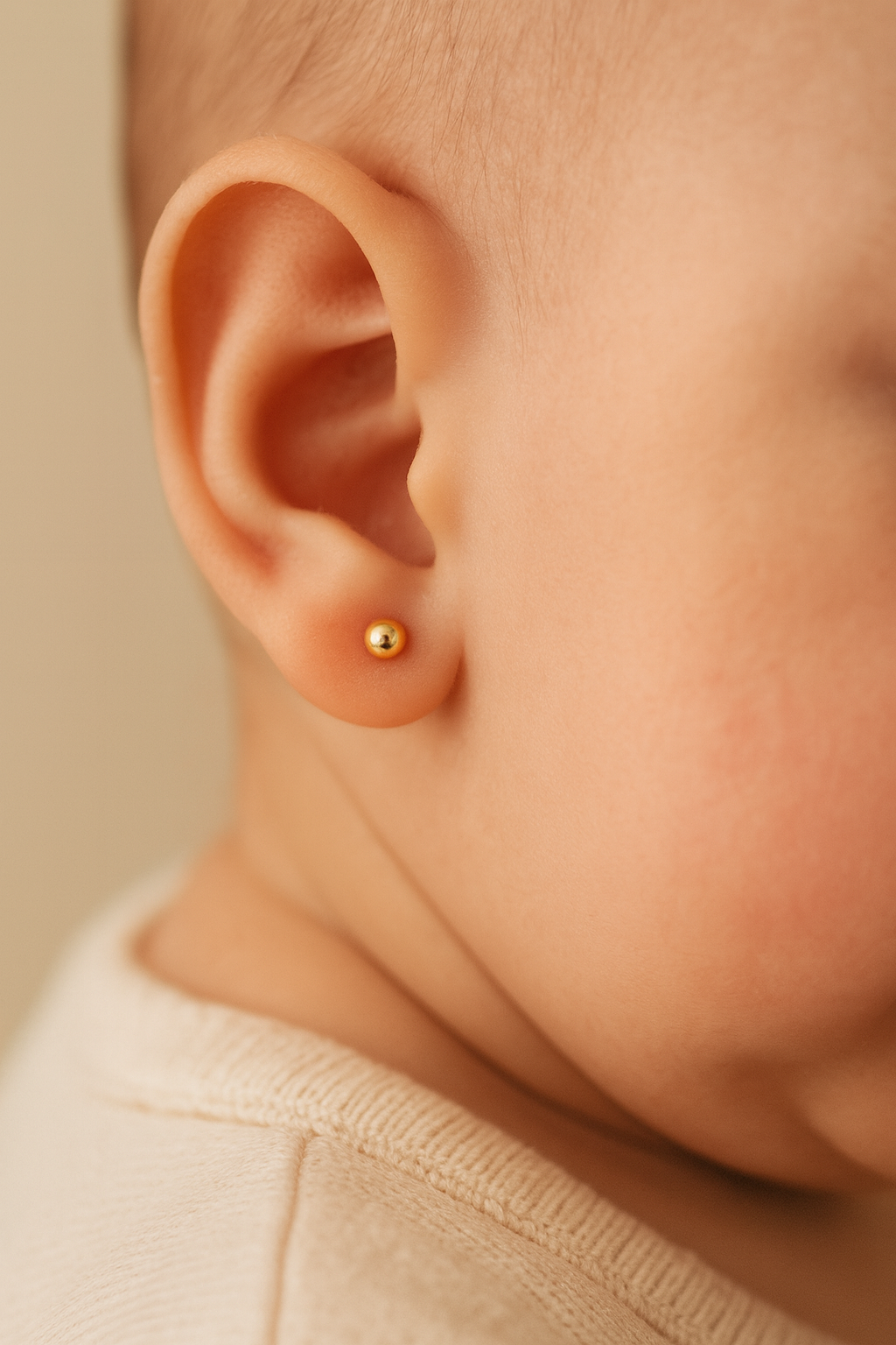 Aros Abridores Bolitas de Oro