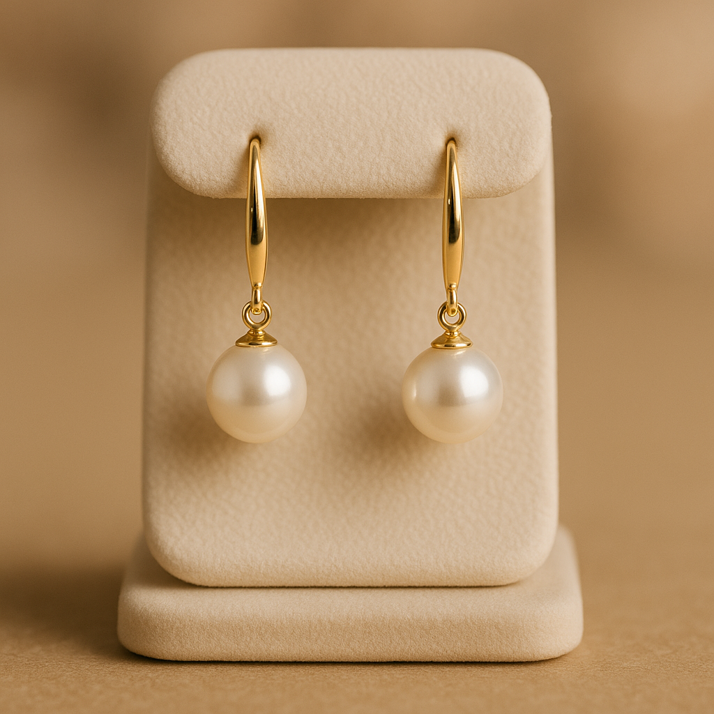 Aros Perlas Colgantes