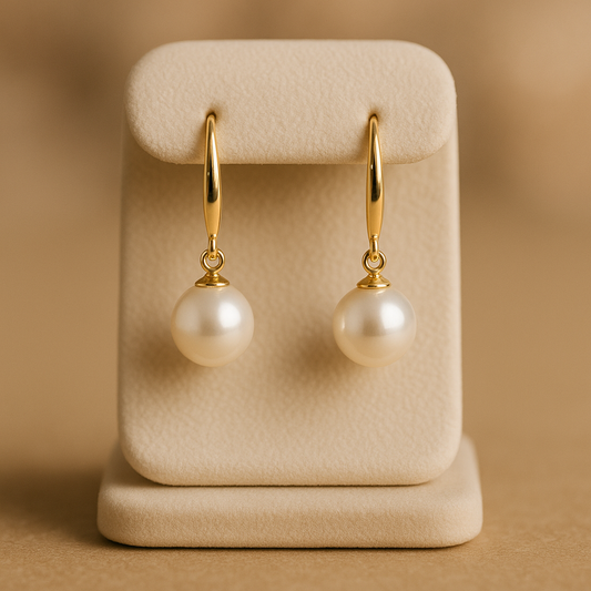 Aros Perlas Colgantes