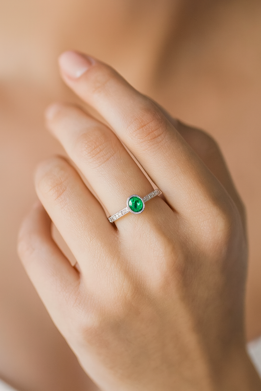 Anillo Petra oro blanco