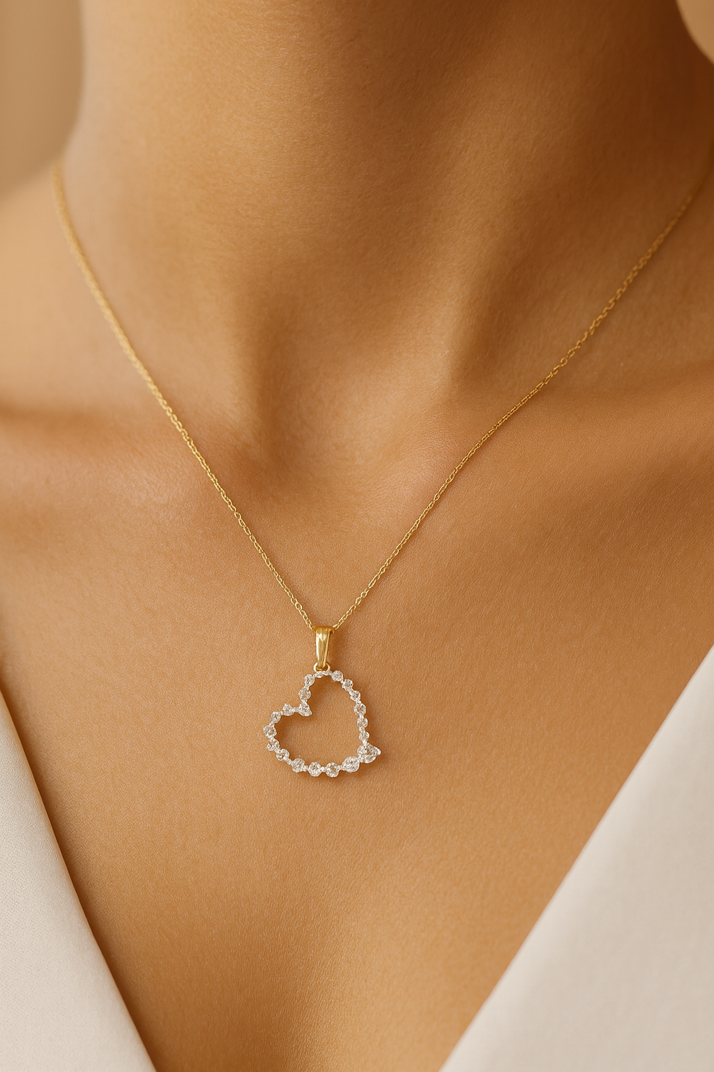 Colgante Corazón de Diamantes