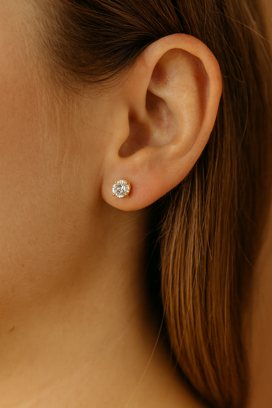 Aros Studs Diamantes