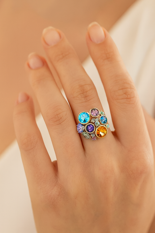 Anillo Gaudí Citrino