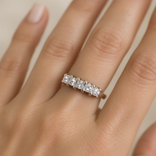 Anillo Quintillo de Diamantes