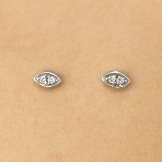 Aros Gotas Diamantes