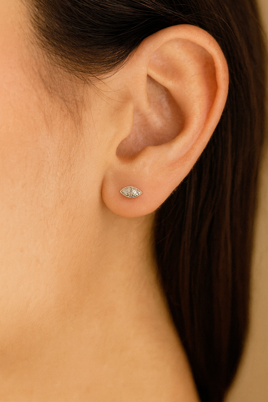 Aros Gotas Diamantes