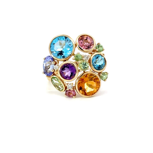 Anillo Gaudí Citrino