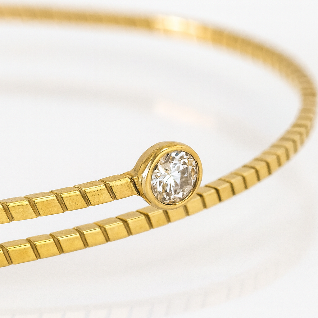 Brazalete Oro Capri doble