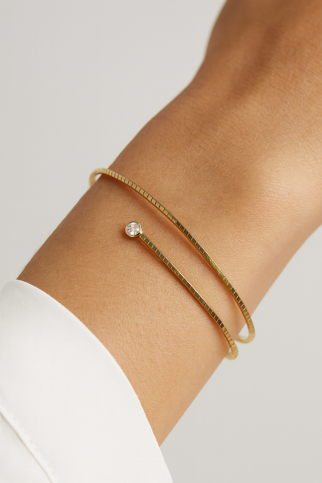 Brazalete Oro Capri doble