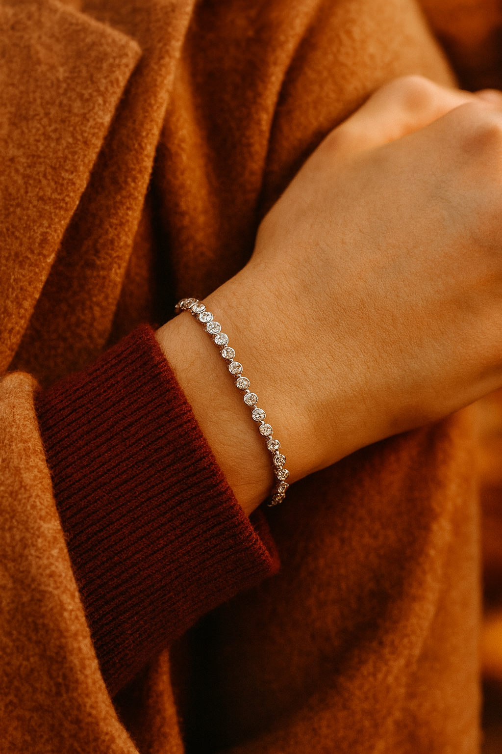 Pulsera tennis diamantes