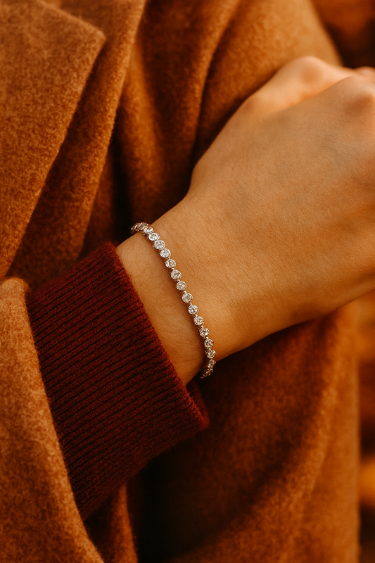 Pulsera tennis diamantes